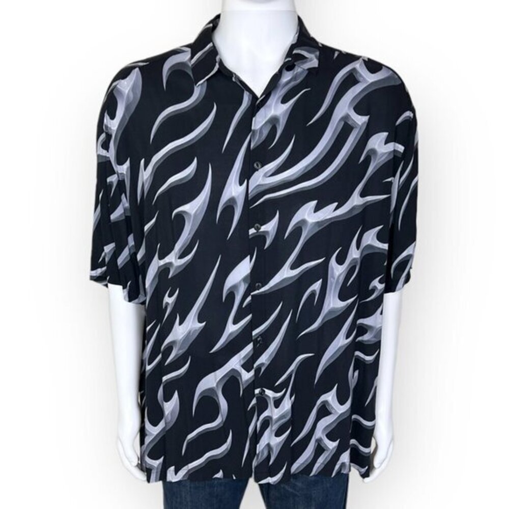 ASOS Oversized 90’s Print Button Down Shirt - sz XL